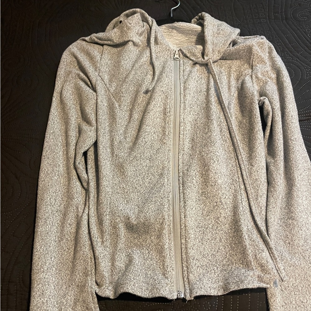 Gray Zip-Up Hoodie